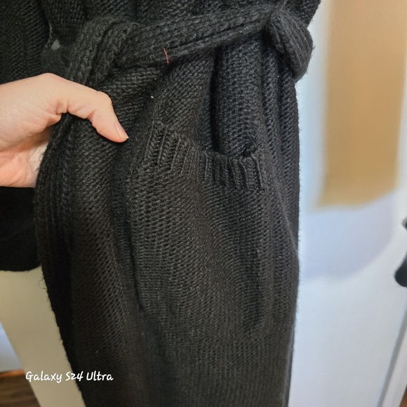 Justfab Long knit cardigan with belt and pockets - Picture 11 of 11